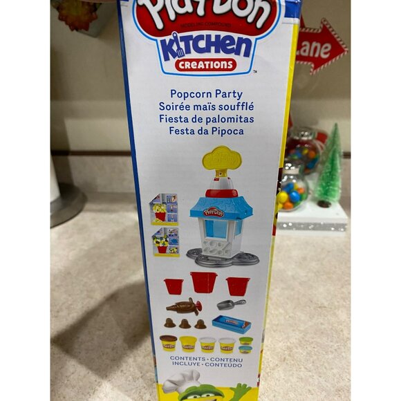 Play-Doh Kitchen Creations Popcorn Party Play Food Set with 6 Non-Toxic Cans - Picture 4 of 4
